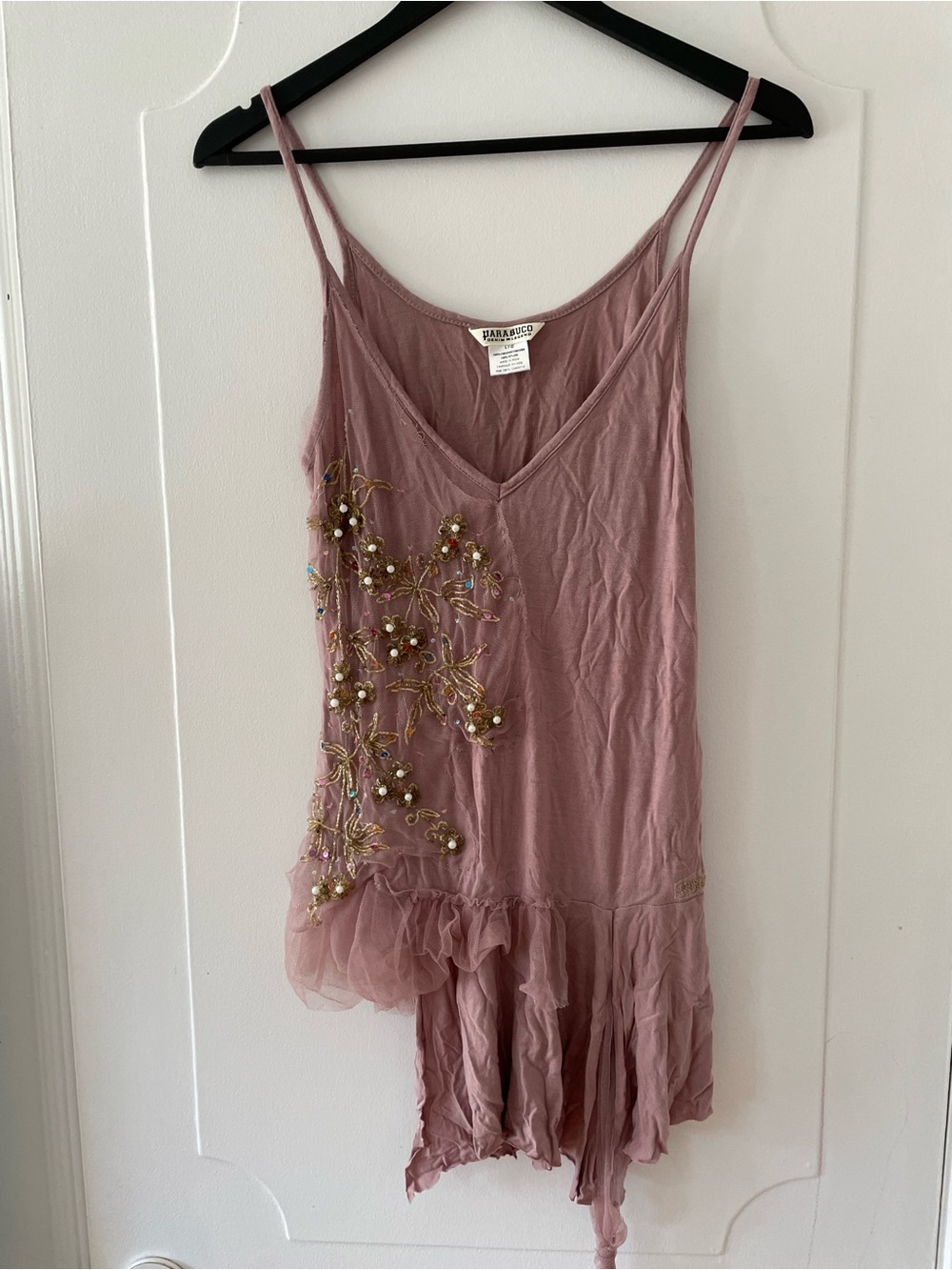 Parasuco Pink Mauve Embellished tank top